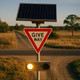 Solar Give Way Sign Australian Standard Visible To 1km 5 Nights Autonomy Solar Give Way Sign Australian Standard Visible To 1km 5 Nights Autonomy